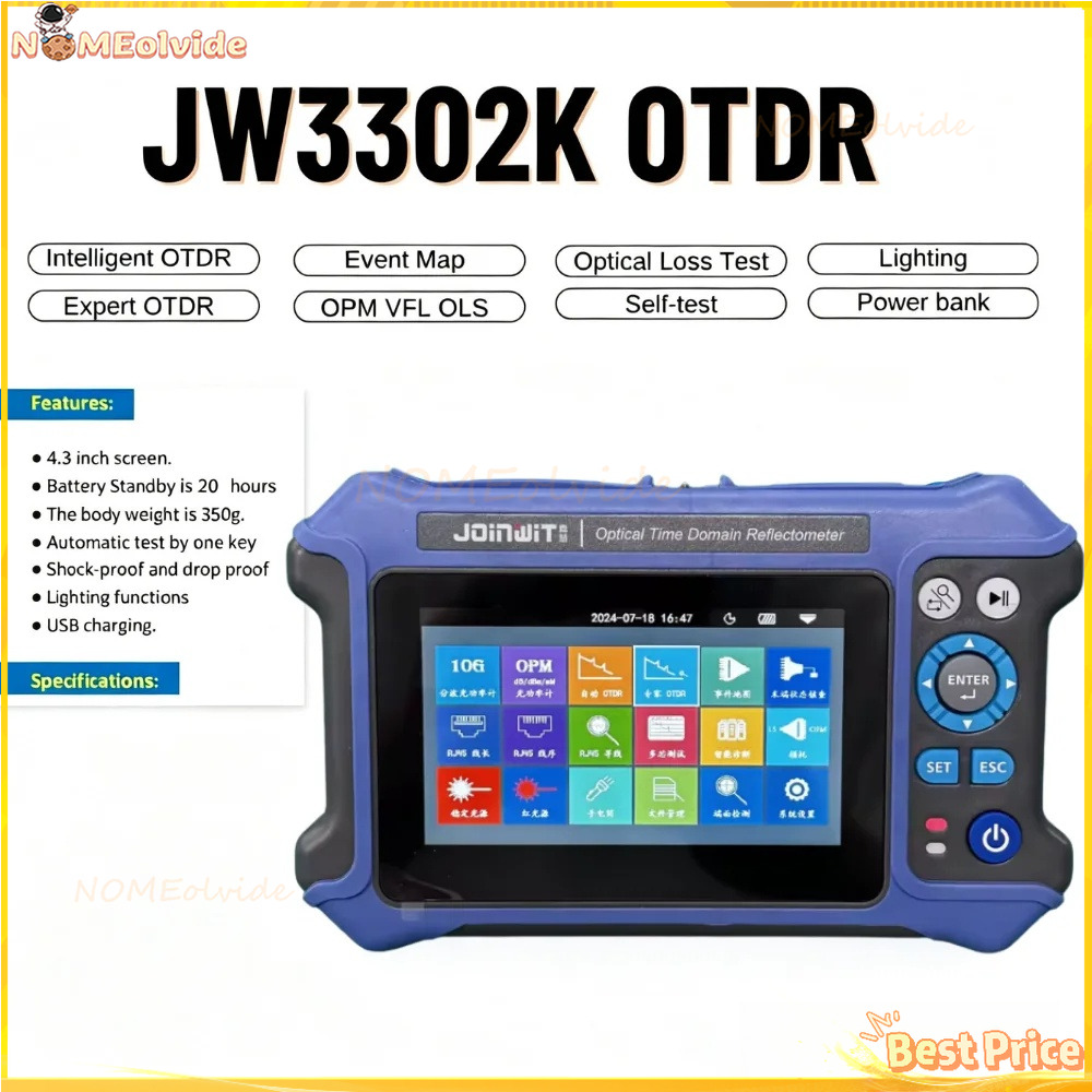 Joinwit JW3302K SM 1310/1550Nm - огляд і ціна Optical Time Domain Reflectometer Otdr 1310 1550Nm